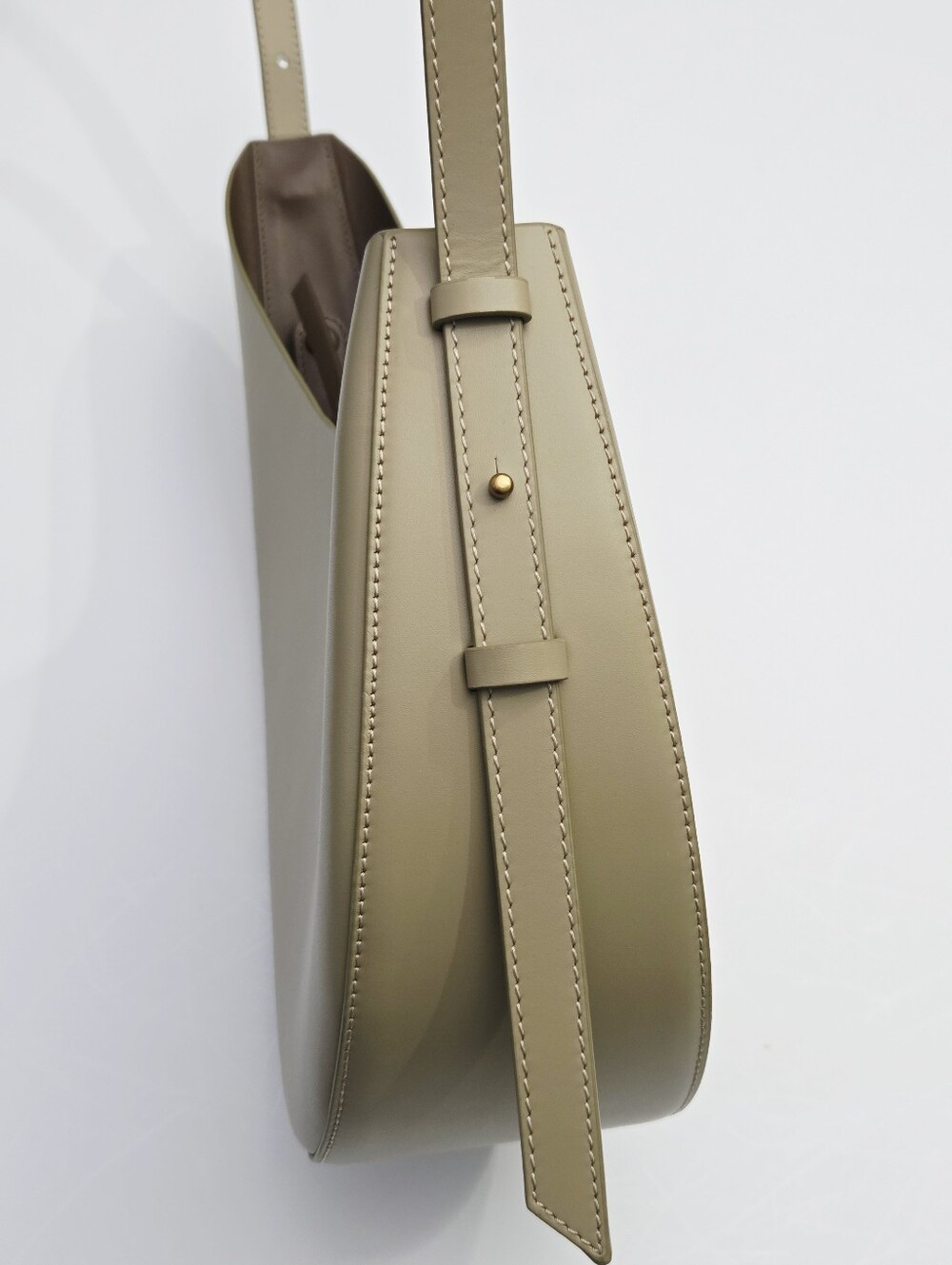 NWT SOEUR WINONA SMOOTH LEATHER BAG - BEIGE - Picture 12 of 13